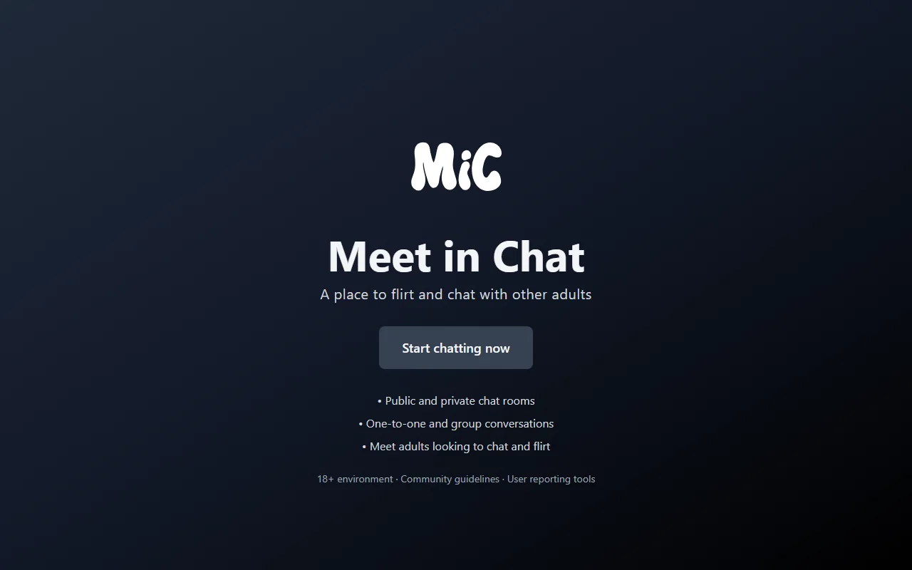 Screenshot: Meetinchat Screenshot of Meetinchat